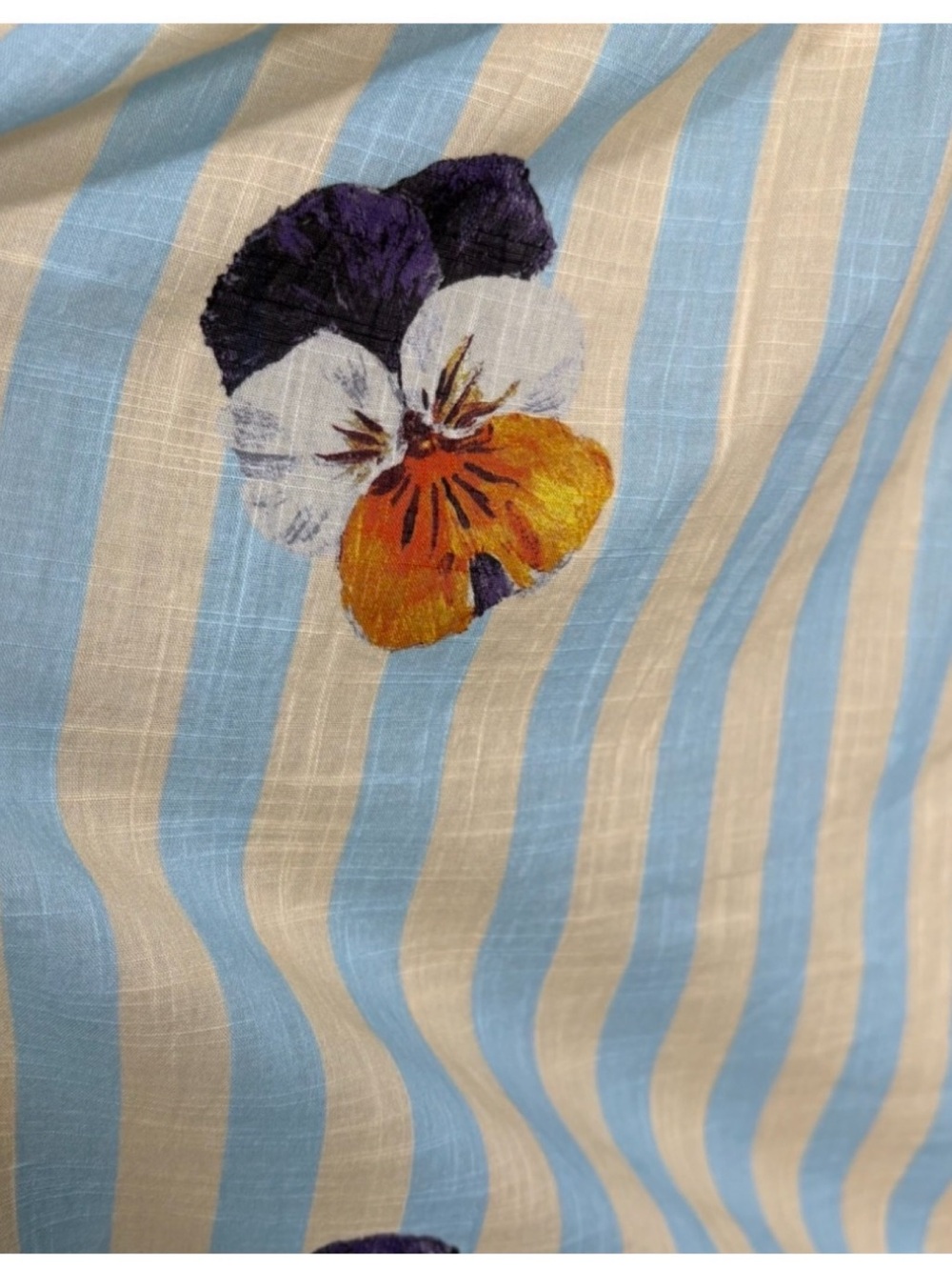 NWT Anthro Nay Bellamy x LyreBird  Artist Pansies Vintage Midi Night Sleep Dress - Picture 8 of 15
